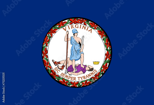 Obraz na plátně Flag of Virginia