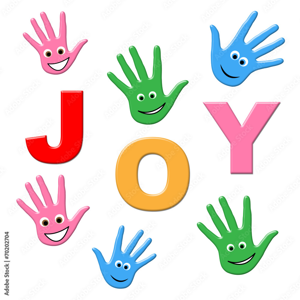 Fototapeta premium Joy Kids Shows Happy Youngsters And Child