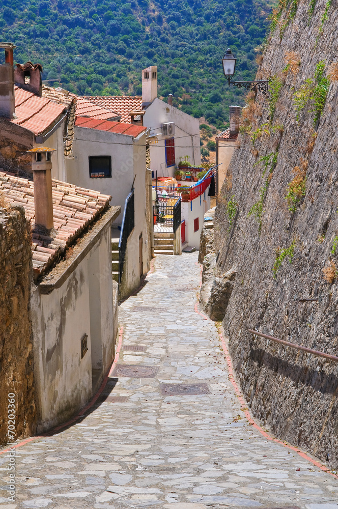Alleyway. Rocca Imperiale. Calabria. Italy.
