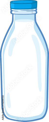 Cartoon Milk Bottle