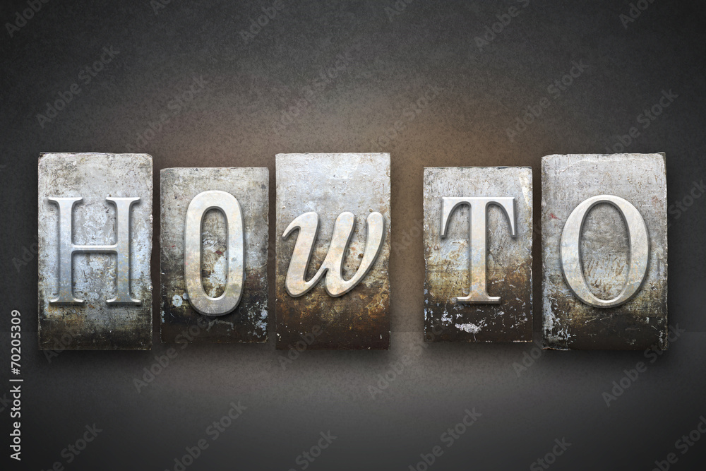 Fototapeta premium How To Letterpress