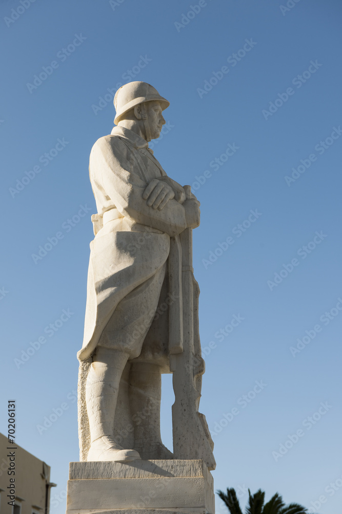 Denkmal des unbekannten Soldaten in Rethymnon, Kreta, Griechenland