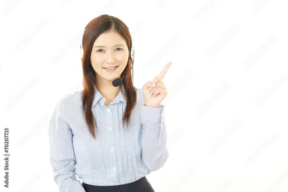 笑顔のオペレーター 笑顔のオペレーター
