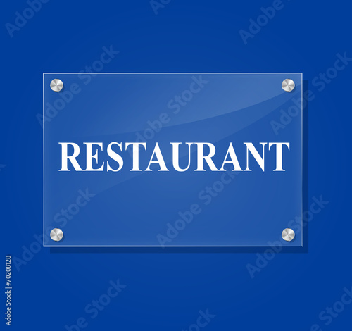 Vector restaurant sign