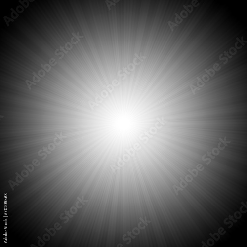 Black and white starburst effect