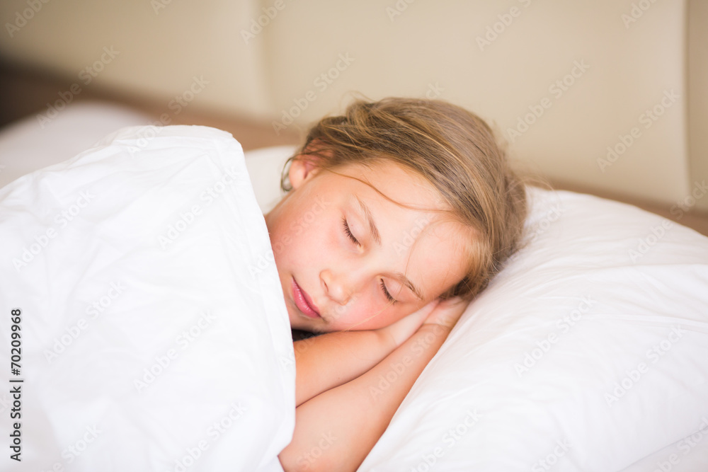 Adorable little girl sleeping Adorable little girl sleeping