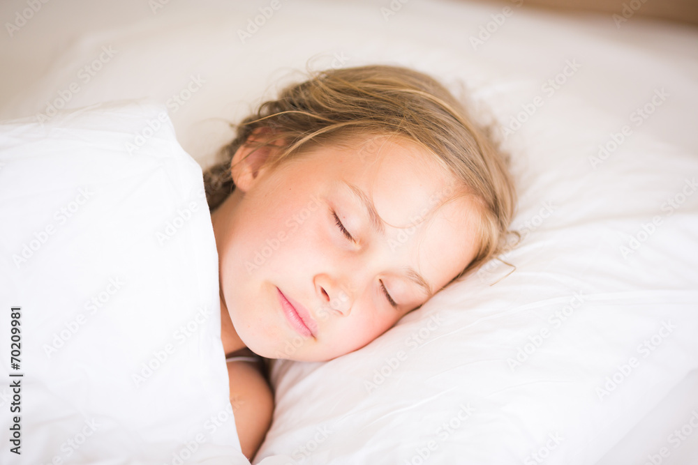 Adorable little girl sleeping Adorable little girl sleeping