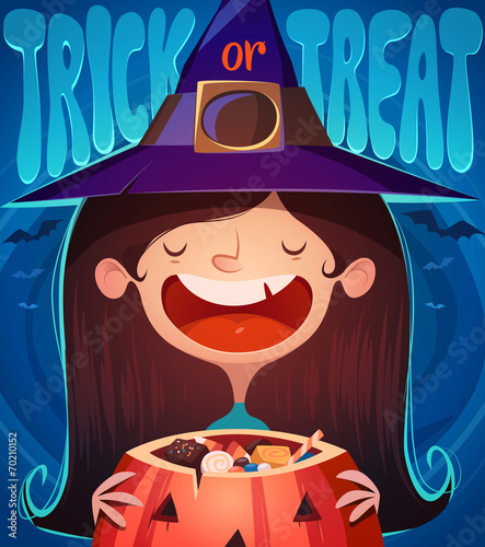 Halloween poster \ background \ card. Vector illustration.