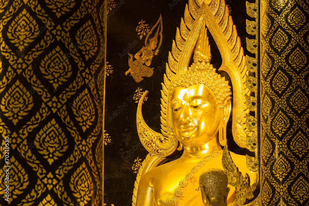 Phra Buddha Chinnarat is the most beautiful and the large bronze