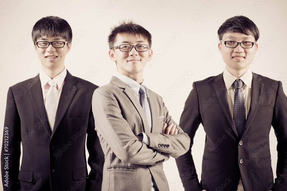 Group of business people. Business team Isolated on white backgr Group of business people. Business team Isolated on white backgr