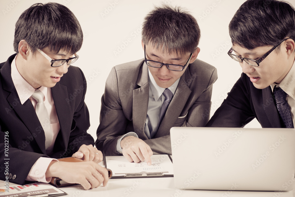 Successful business meeting with a group of people. Isolated on Successful business meeting with a group of people. Isolated on