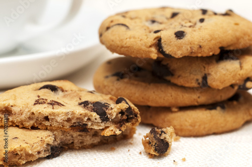 Obraz na płótnie chocolate chip cookies w salonie