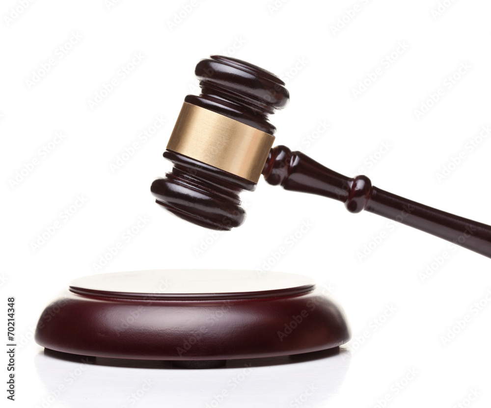 wooden judge gavel