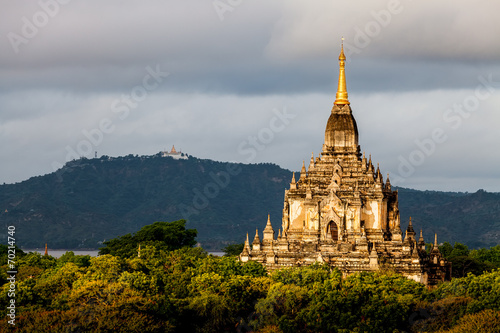 Sunrise over Bagan temples  Myanmar