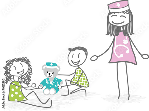 enfant et médecin