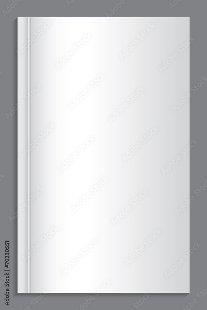 Illustration of a Book with a Blank Front Cover