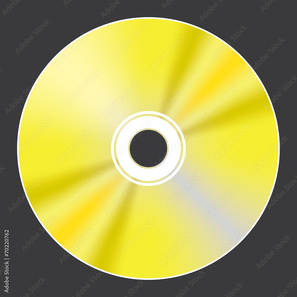 Blank Compact Disc isolated on white background Blank Compact Disc isolated on white background