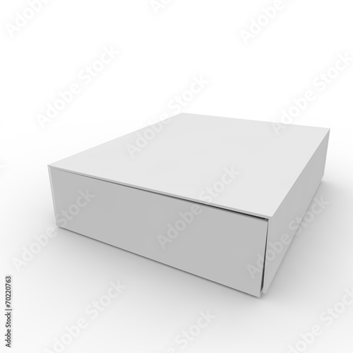 White empty box