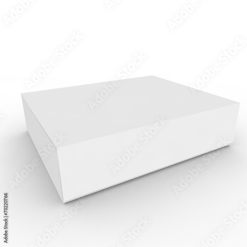 White empty box
