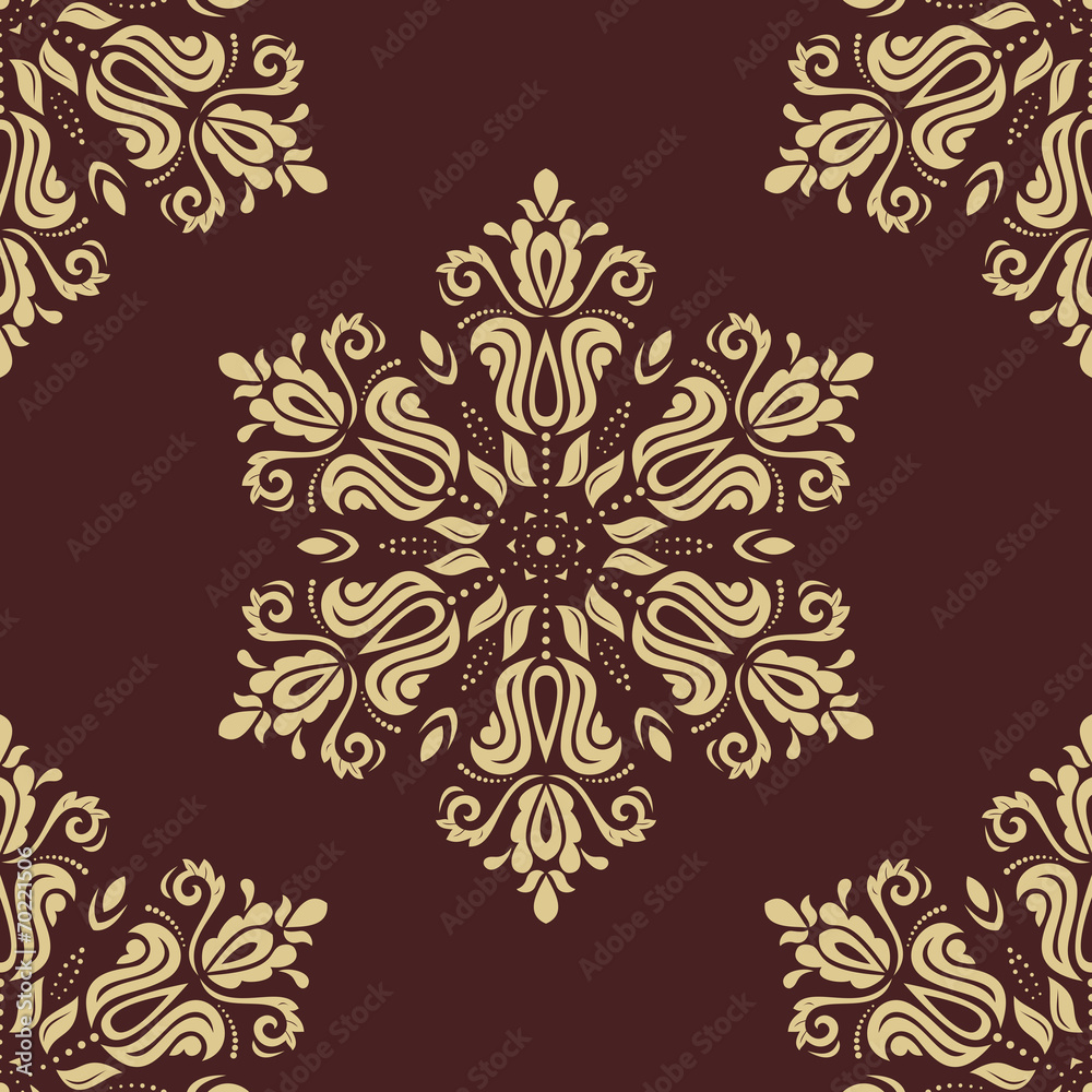 Orient Seamless Vector Pattern. Abstract Background Orient Seamless Vector Pattern. Abstract Background