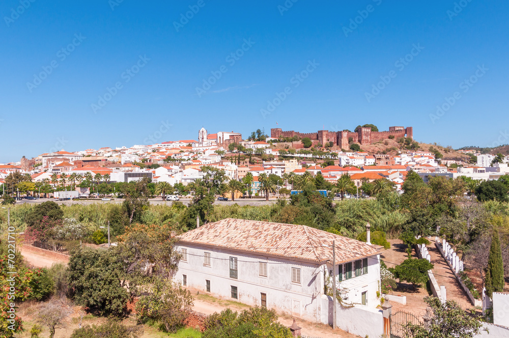 Panorama of Silves in Portugal