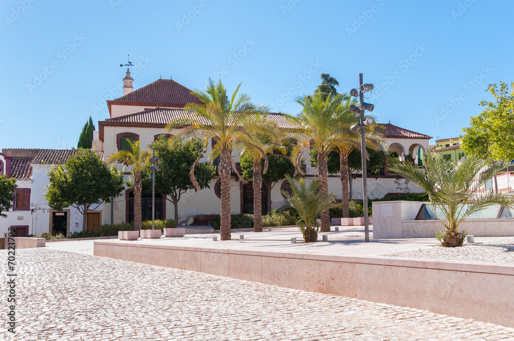 Square in town of Silves