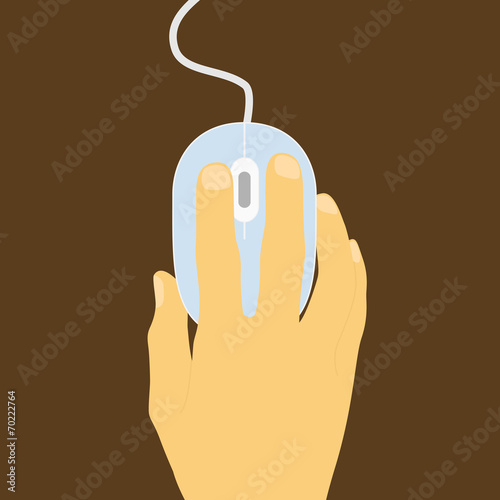 hand with mouse