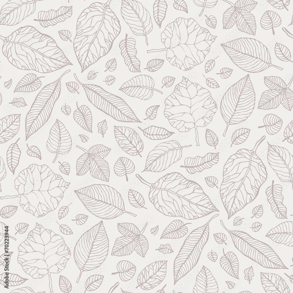 Leaves. Seamless vector background. Leaves. Seamless vector background.