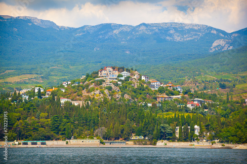 The Crimean landscape in summer. A look at the Beach photo