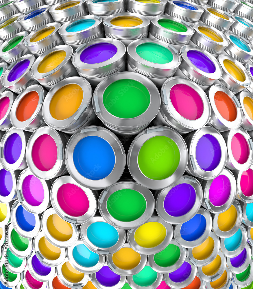 Abstract background with color ink banks. Abstract background with color ink banks.