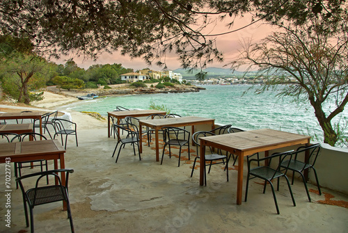 Sunset in a Mediterranean Terrace