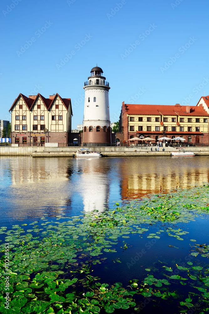 Fishing village - symbol of Kaliningrad (until 1946 Koenigsberg)