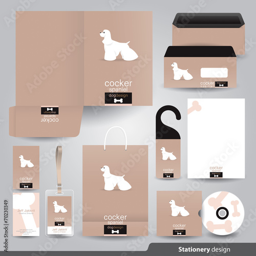 Stationery template design.