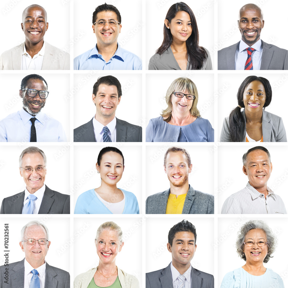 Portrait of Multiethnic Diverse Business People Portrait of Multiethnic Diverse Business People