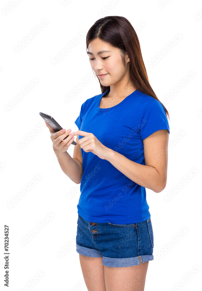 Woman use of mobile phone Woman use of mobile phone