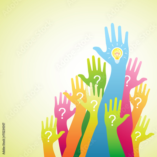 hand up.Question and Answers