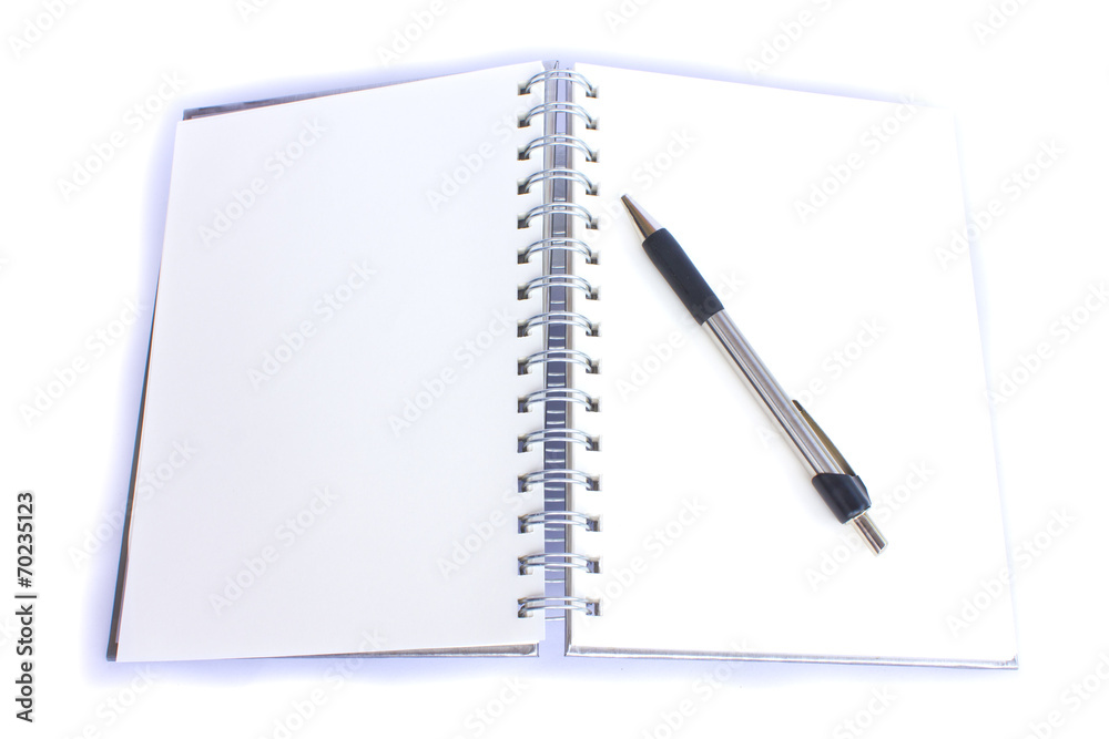 Clipping path this flie diary book on table office Clipping path this flie diary book on table office