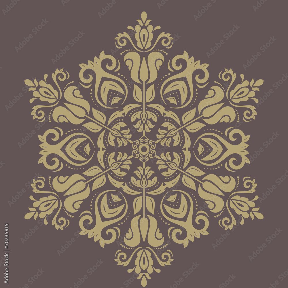 Orient vector ornamental round lace Orient vector ornamental round lace