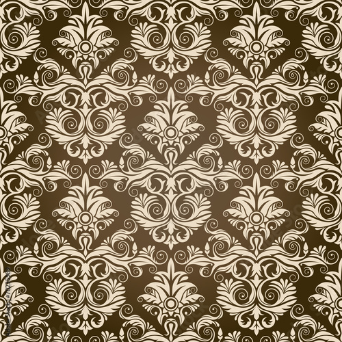 Seamless Damask Wallpaper