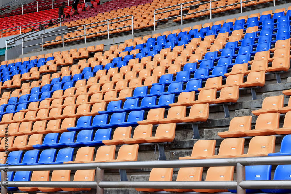 Naklejka premium Stadium seats for sport football
