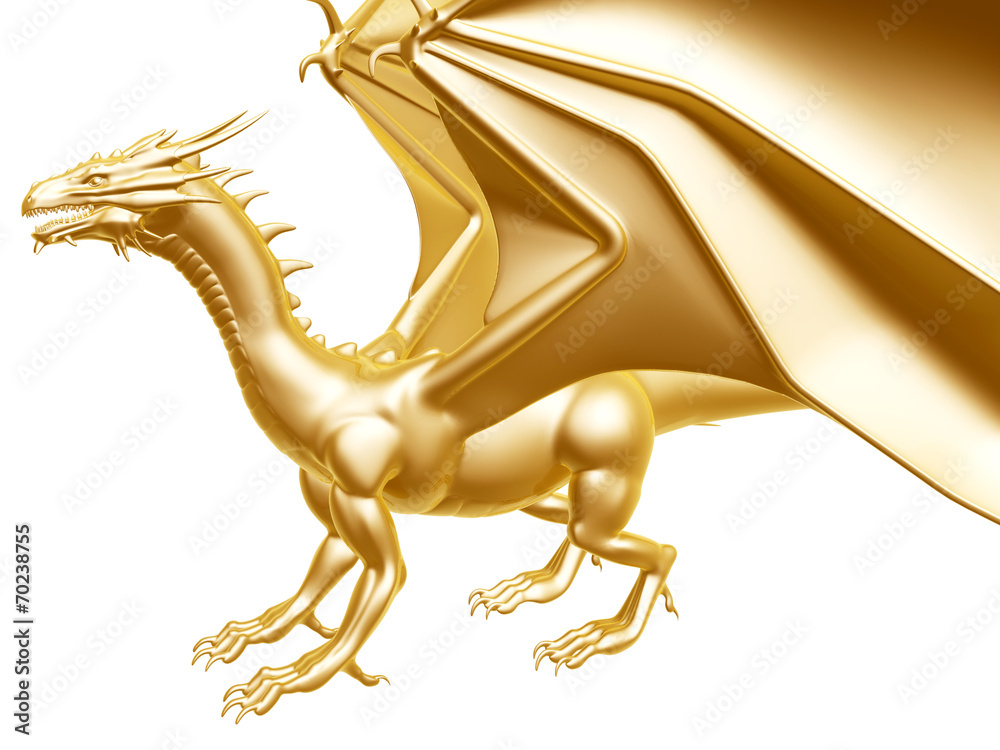 golden fire dragon