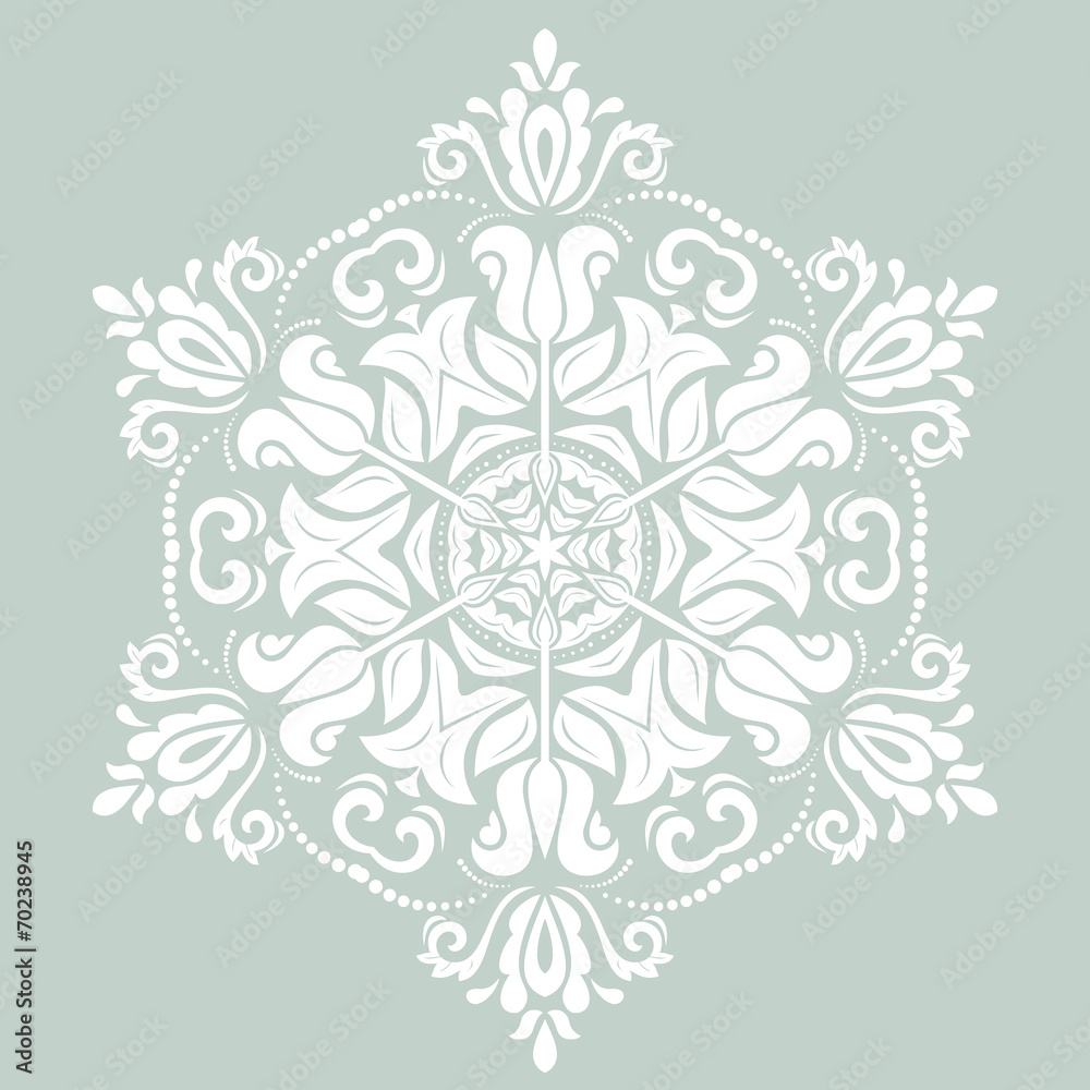 Orient vector ornamental round lace Orient vector ornamental round lace