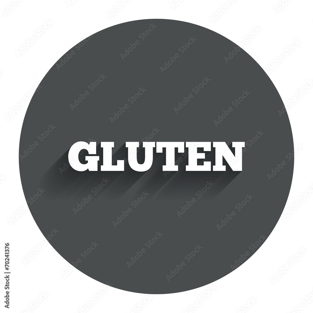 Gluten free sign icon. No gluten symbol. Gluten free sign icon. No gluten symbol.