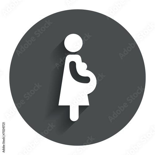 Pregnant sign icon. Pregnancy symbol.