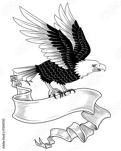 Eagle with Banner