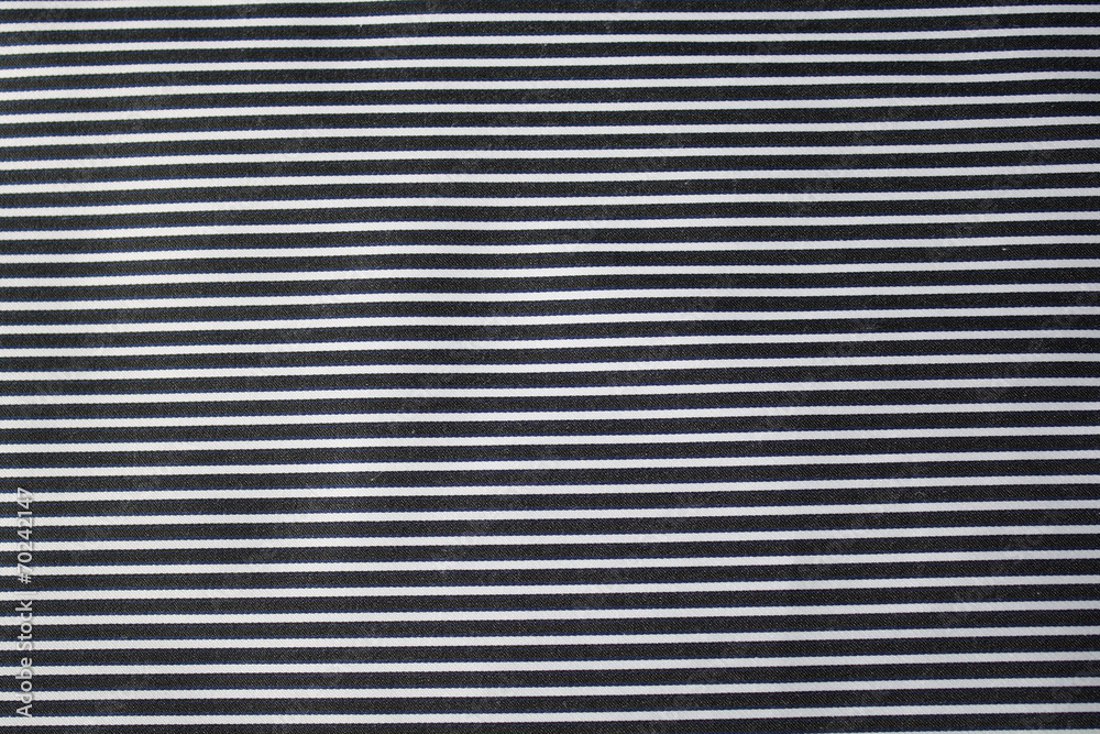 Black striped cotton