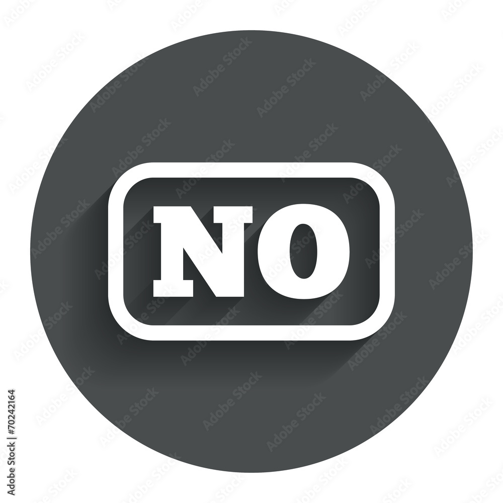 Norwegian language sign icon. NO translation Norwegian language sign icon. NO translation