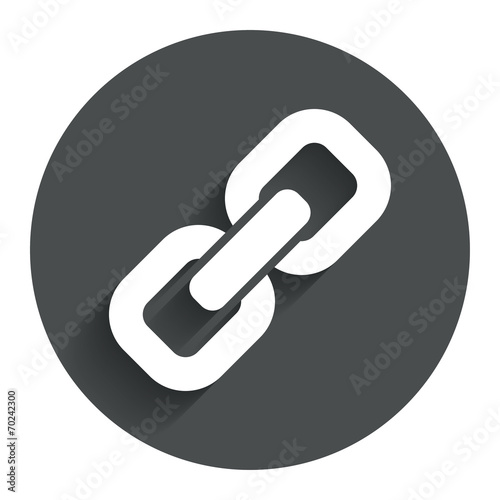 Link sign icon. Hyperlink symbol.