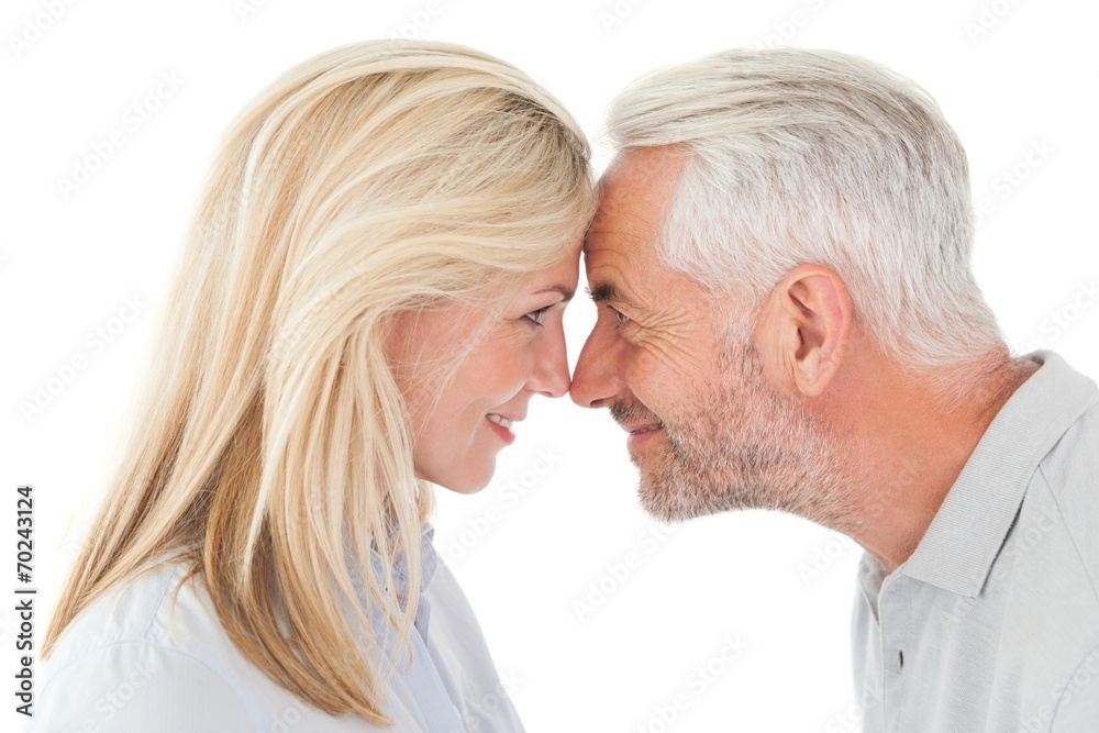 Mature couple looking at each other Mature couple looking at each other