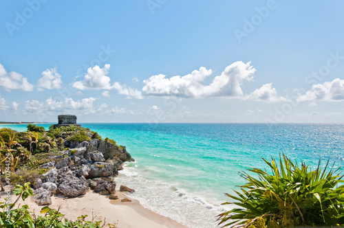 Tulum Ruins by the Caribbean Sea